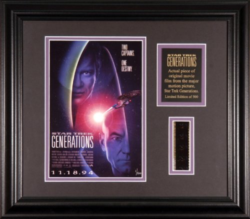 Star Trek Generations Framed Photographed with Filmstrip and Descriptive Plate