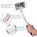 Bluetooth Selfie Stick, iRAG with 20 Hours Battery Life for iPhone, Android and All Other Smartphones - Black
