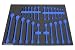 Foam Tool Organizer for 24 Craftsman Inch and Metric Wrenches, Black and Blue Foam Tool Organizer for 24 Craftsman Inch and Metric Wrenches, Black and Blue