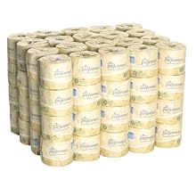 Georgia-Pacific Preference 18280/01 White 2-Ply Embossed Bathroom Tissue, 4.05" Length x 4" Width (Case of 80 Roll, 550 Sheets Per Roll)