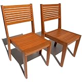 Strathwood Sheffield Stackable Hardwood Dining Chair, Set of 2
