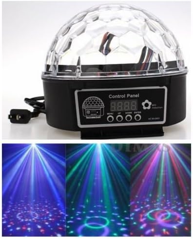 6 Couleurs Cristal Magic Ball Scène Lumière LED Boule Lampe 180°DJ Disco KTV Pub