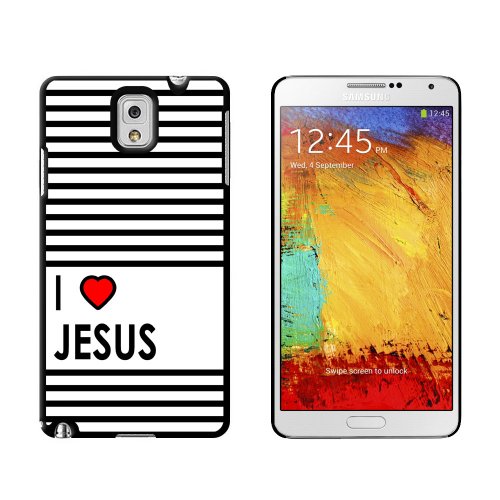 I Love Heart Jesus - Christian Religious - Snap On Hard Protective Case for Samsung Galaxy Note III 3