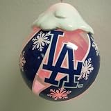 Los Angeles Dodgers MLB Light Up Glass Ball Ornament