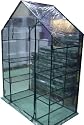 GARDEN OUTDOOR WALK IN GREENHOUSE WITH 4 PLANT SHELVES
