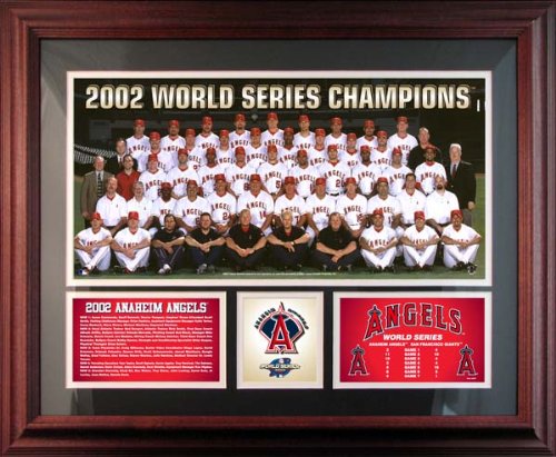 Los Angeles Angels Framed Healy Plaque - 2002 World Series Champs