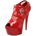 The Highest Heel Women's Angel-19 Bootie,Red,8 M US