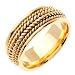 Handmade Wedding Band With Comfort Fit 14K Yellow Gold Can Also Be Made In Platinum or Other Colors 18K And 24K Is Also Available 8mm