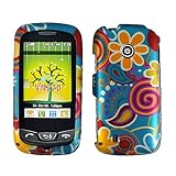 Flower Swirl Polka Rubberized Coating Premium Snap on Protector Faceplate H ....