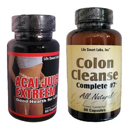 HIGH Potency ACAI JUICE EXTREEM AND COLON CLEANSE COMPLETE #7 COMBO : Two Products