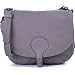 MASQUENADA, Damen Handtasche, Umh�ngetaschen, Saddle-Bag, Crossover, Leder Tasche Taupe, 28x26 cm (BxH)