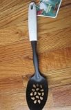 Jaks Trading Cooks Collection Big Serving Spoon Black with White Handle