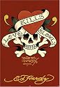 Poster Ed Hardy Love kills slowly rot tattoo tatoo totenkopf - Maxiposter - Größe 61 x 91,5 xm