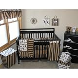 HOT COCOA 4 PIECE SET includes coverlet, 4pc bumpers (no slipcover), skirt and sheet by CutieBeauty