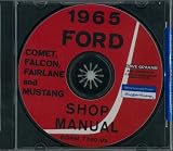 1965 FORD FALCON MUSTANG FAIRLANE COMET Service Manual CD