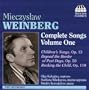 Mieczyslaw Weinberg: Complete Songs, Vol. 1