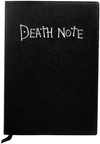 Maxagathe Death Note Notebook Cosplay NoteBook &amp; Metal L Necklace &amp; Feather Pen