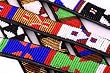Designer Dog Collar Small Handmade Beaded Leather