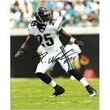 Reggie Nelson Autographed/Hand Signed Jacksonville Jaguars (White Jersey) 8x10 Photo