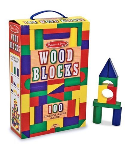 Melissa and Doug 100 Piece Wood Blocks Set