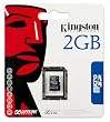 Kingston 2 GB microSD Flash Memory Card SDC/2GBSP (Single Pack)