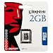 Kingston SDC/2GBSP 2GB MicroSD Flash Card - Single Pack Card Only (Black)