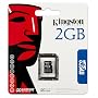 Kingston 2 GB microSD Flash Memory Card SDC/2GBSP (Single Pack)