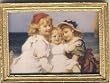 Dollhouse Artwork Print of Victorian Girls at the Ocean