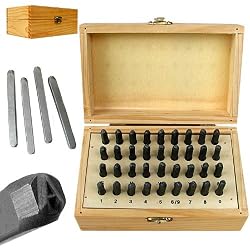 36 pc Premium Grade Letter & Number Stamping Set - 1/4 inch (fls)
