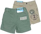 Infant Boys' Twill Shorts with Africa Patches