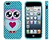 ETOU Owl Printed Silicone Glittery Protective Case for iPhone 5