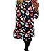 Christmas Dress Mallcat Women Christmas Snowman Swing Dress