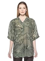 Eccentrica Blusa Gnatcatchers (Verde)