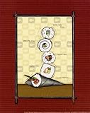 Sushi II Art Poster Print by Andrea Laliberte, 8x10