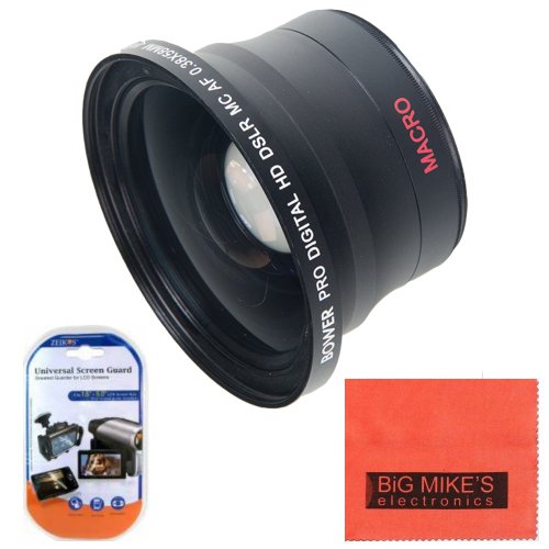 review 52mm 0.38X Super Wide Fisheye Lens For Nikon D90, D3000, D3100, D3200, D5000, D5100, D5200, D5300, D7000, D7100, D300, D300s, D600, D610, D700, D800, D800e Digital SLR Cameras Which Has Any Of These Nikon Lenses (18-55mm, 55-200mm, 50mm f1.8)