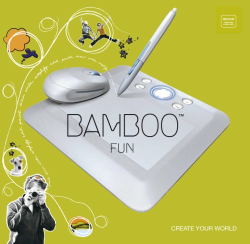 Bamboo Fun (Medium) Silver Tablet with Pen, Mouse & Graphics Software image