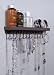 (ATH2-Brown) Angelynn's Wall Mount Long Necklace Holder - Hanging Jewelry Organizer - Hook or Hoop Earring Storage Rack - Display Stand - Closet Organizer for Jewelry