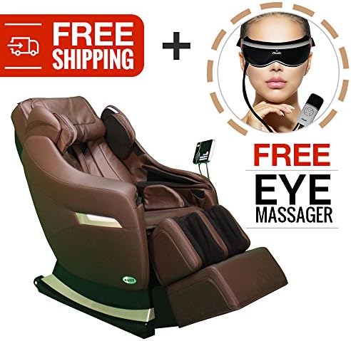 Zero Gravity Shiatsu Reclining Massage Chair- Titan TP-Executive- Revolutionary 3D Roller Technology Combine with Stretch and Heat Therapy for Targeted and Lasting Pain Relief and Relaxation (Brown)