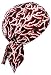Buy Caps and Hats Do Rag Bandana Wrap Cotton Motorcycle Biker Skull Doo Cap Electrician (Red Lightning Bolt)