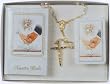 Wedding Gift Set in English, with Missal and Crystal Rosary with Case