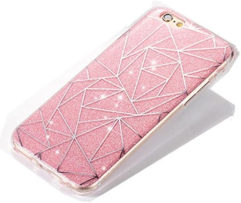 Iphone 6 Case, Irthing Bling Sparkly Glitter Flash Ultra Slim TPU with PC Protective Cover Case For Apple Iphone 5/5s 6/6s 6 plus/6s plus (6S plus 5.5"(Pink))