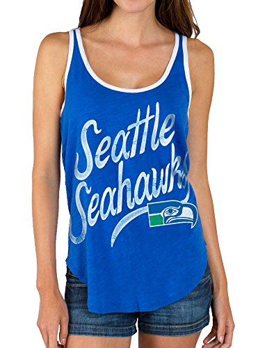 Junk Food NFL Seattle Seahawks Liberty Blue Juniors Tank Top