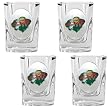 Minnesota Wild NHL 4pc Square Shot Glass Set by Great American Products