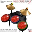 Stardust Red Skin by WraptorSkinz fits Guitar Hero 4 World Tour Drum Set for Nintendo Wii, XBOX 360, PS2 & PS3 (DRUMS NOT INCLUDED)
