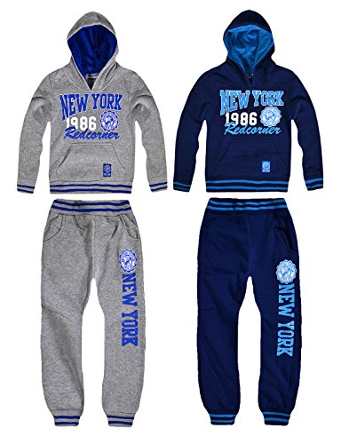 Generic Boys New York Hoodie Jogging Bottoms Tracksuit