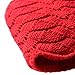 Toubaby Toddler Girl winnter Knitted Hat Bowknot Hollow Out Baby Hat (12-24M, Red)