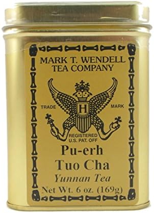 Pu-erh Tuo Cha Loose Leaf Tea From China in 6oz (169g) Metal Tin