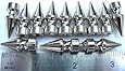 Spikes Metal Screwback 1" Long 12 Pcs