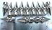 Spikes Metal Screwback 1" Long 12 Pcs
