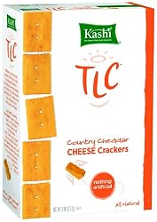 Kashi TLC Crackers, Country Cheddar, 8-Ounce Boxes (Pack of 12)